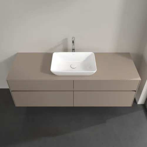 VILLEROY BOCH Toaletní skříňka Collaro, 4 výsuvy, 1600 x 548 x 500 mm, taupe / taupe #C12000VM, obrázek 4