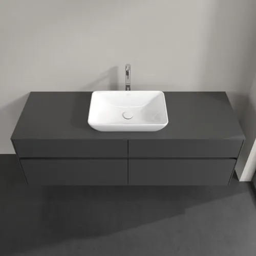 VILLEROY BOCH Toaletní skříňka Collaro, 4 výsuvy, 1600 x 548 x 500 mm, grafitová / grafitová #C12000VR, obrázek 4