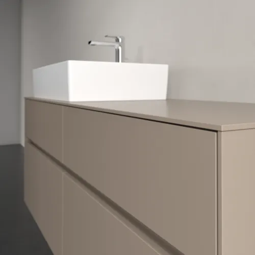 VILLEROY BOCH Toaletní skříňka Collaro, s osvětlením, 4 výsuvy, 1400 x 548 x 500 mm, taupe / taupe #C132B0VM, obrázek 6