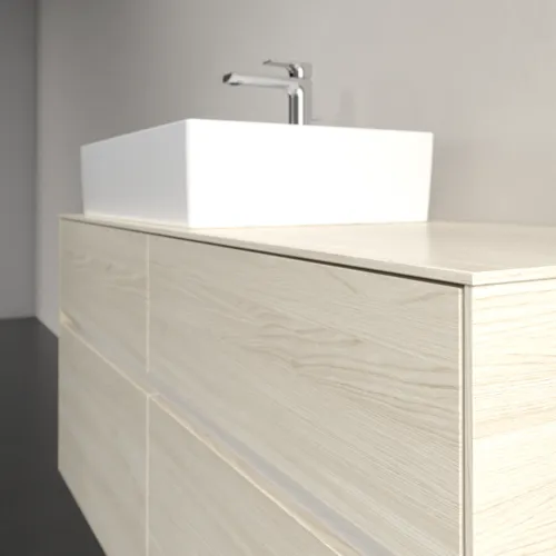 VILLEROY BOCH Toaletní skříňka Collaro, 4 výsuvy, 1200 x 548 x 500 mm, bílý dub / bílý dub #C12900AA, obrázek 5