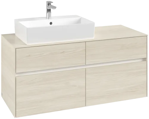 VILLEROY BOCH Toaletní skříňka Collaro, 4 výsuvy, 1200 x 548 x 500 mm, bílý dub / bílý dub #C12900AA