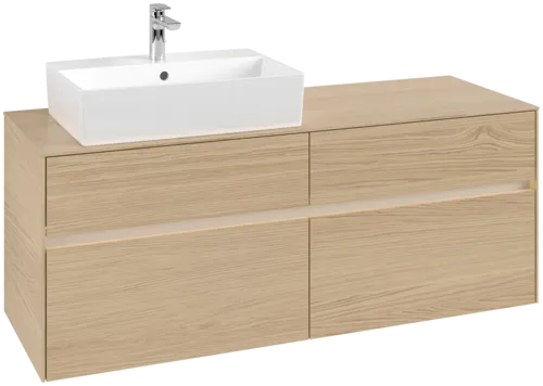 VILLEROY BOCH Toaletní skříňka Collaro, s osvětlením, 4 výsuvy, 1400 x 548 x 500 mm, severský dub / severský dub #C132B0VJ