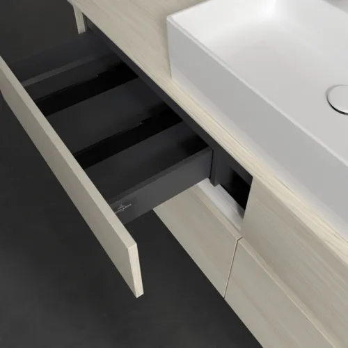 VILLEROY BOCH Toaletní skříňka Collaro, 4 výsuvy, 1400 x 548 x 500 mm, bílý dub / bílý dub #C13100AA, obrázek 7