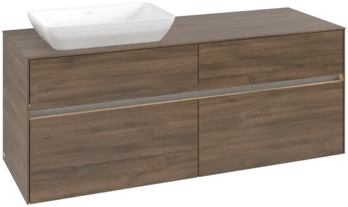 VILLEROY BOCH Toaletní skříňka Collaro, s osvětlením, 4 výsuvy, 1400 x 548 x 500 mm, Arizona Oak / Arizona Oak #C117B0VH