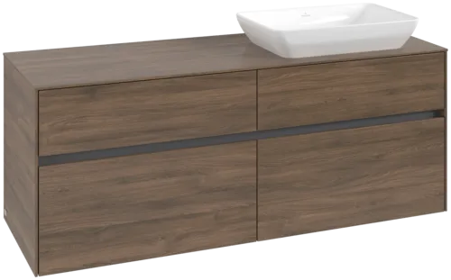 VILLEROY BOCH Toaletní skříňka Collaro, 4 výsuvy, 1400 x 548 x 500 mm, Arizona Oak / Arizona Oak #C11800VH