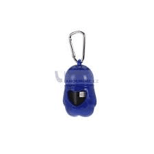 Obrázek Zásobník sáčků na psí exkrementy s karabinou, modrý #150014035