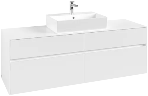 VILLEROY BOCH Toaletní skříňka Collaro, 4 výsuvy, 1600 x 548 x 500 mm, bílá matná / bílá matná #C13400MS