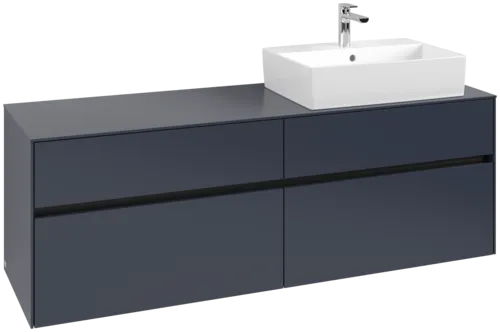 VILLEROY BOCH Toaletní skříňka Collaro, 4 výsuvy, 1600 x 548 x 500 mm, Marine Blue / Marine Blue #C13600VQ