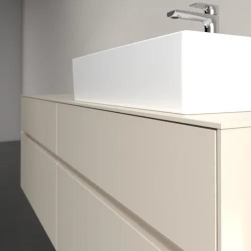 VILLEROY BOCH Toaletní skříňka Collaro, 4 výsuvy, 1600 x 548 x 500 mm, Cashmere Grey / Cashmere Grey #C13600VN, obrázek 5