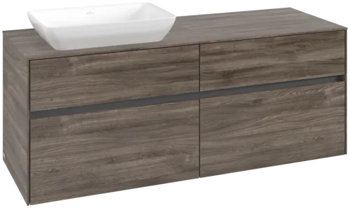 VILLEROY BOCH Toaletní skříňka Collaro, 4 výsuvy, 1400 x 548 x 500 mm, Kamenný dub / Kamenný dub #C11700RK