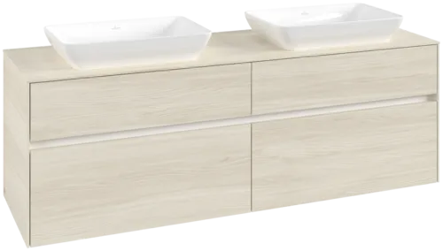 VILLEROY BOCH Toaletní skříňka Collaro, 4 výsuvy, 1600 x 548 x 500 mm, bílý dub / bílý dub #C12300AA