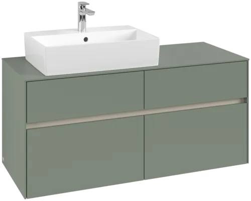VILLEROY BOCH Toaletní skříňka Collaro, 4 výsuvy, 1200 x 548 x 500 mm, Soft Green / Soft Green #C12900AF