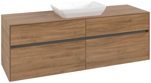VILLEROY BOCH Toaletní skříňka Collaro, 4 výsuvy, 1600 x 548 x 500 mm, dub Kansas / dub Kansas #C12000RH