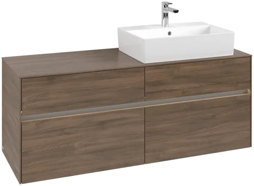 VILLEROY BOCH Toaletní skříňka Collaro, s osvětlením, 4 výsuvy, 1400 x 548 x 500 mm, Arizona Oak / Arizona Oak #C133B0VH