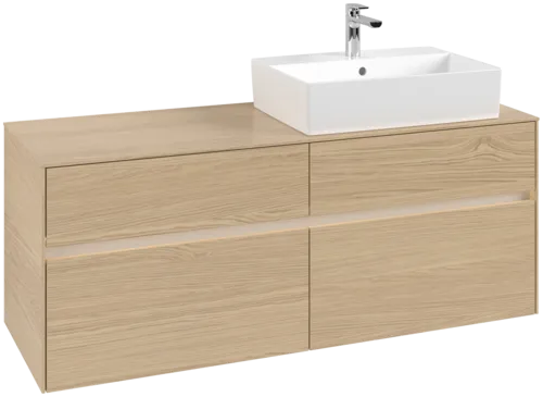 VILLEROY BOCH Toaletní skříňka Collaro, s osvětlením, 4 výsuvy, 1400 x 548 x 500 mm, severský dub / severský dub #C133B0VJ