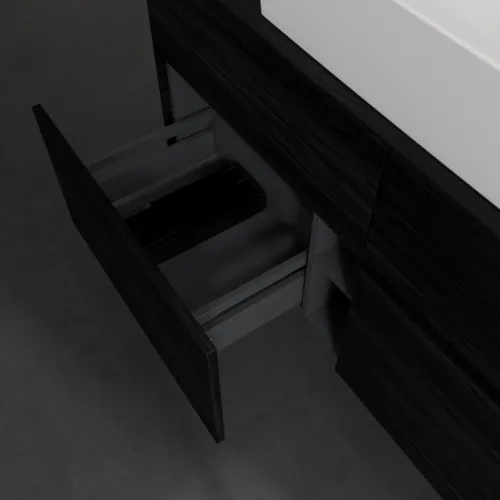 VILLEROY BOCH Toaletní skříňka Collaro, 4 výsuvy, 1200 x 548 x 500 mm, černý dub / černý dub #C12800AB, obrázek 6