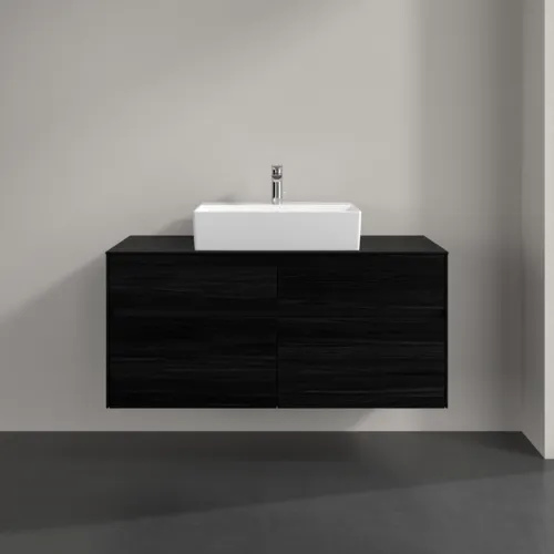 VILLEROY BOCH Toaletní skříňka Collaro, 4 výsuvy, 1200 x 548 x 500 mm, černý dub / černý dub #C12800AB, obrázek 3
