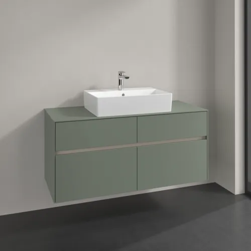 VILLEROY BOCH Toaletní skříňka Collaro, 4 výsuvy, 1200 x 548 x 500 mm, Soft Green / Soft Green #C12800AF, obrázek 2