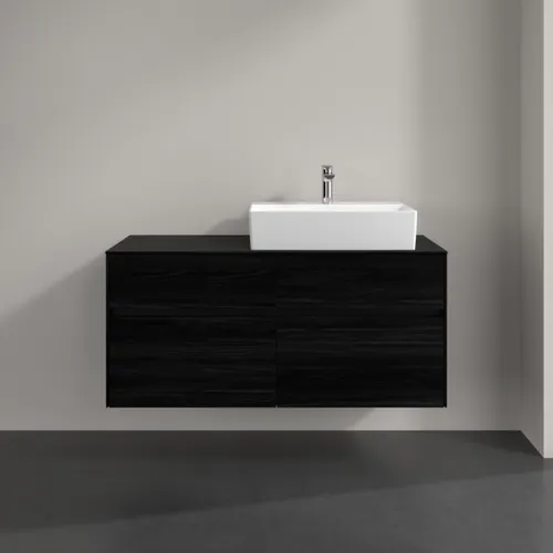 VILLEROY BOCH Toaletní skříňka Collaro, 4 výsuvy, 1200 x 548 x 500 mm, černý dub / černý dub #C13000AB, obrázek 3