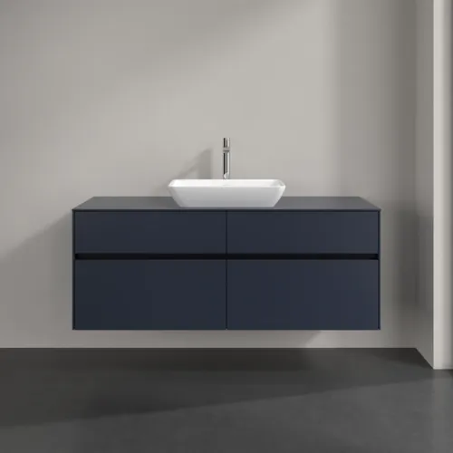 VILLEROY BOCH Toaletní skříňka Collaro, s osvětlením, 4 výsuvy, 1400 x 548 x 500 mm, Marine Blue / Marine Blue #C116B0VQ, obrázek 3