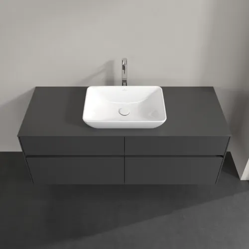 VILLEROY BOCH Collaro toaletní skříňka, s osvětlením, 4 výsuvy, 1400 x 548 x 500 mm, Grafit / Grafit #C116B0VR, obrázek 4