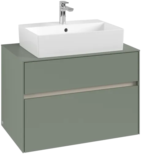 VILLEROY BOCH Toaletní skříňka Collaro, 2 výsuvy, 800 x 548 x 500 mm, Soft Green / Soft Green #C12400AF