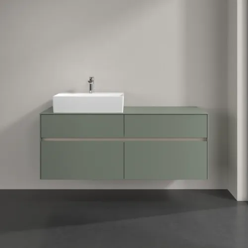 VILLEROY BOCH Toaletní skříňka Collaro, 4 výsuvy, 1400 x 548 x 500 mm, Soft Green / Soft Green #C13200AF, obrázek 3
