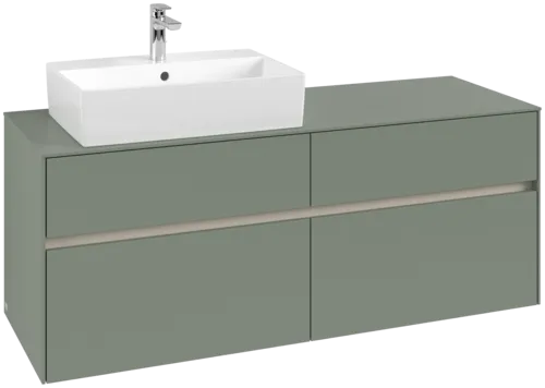 VILLEROY BOCH Toaletní skříňka Collaro, 4 výsuvy, 1400 x 548 x 500 mm, Soft Green / Soft Green #C13200AF