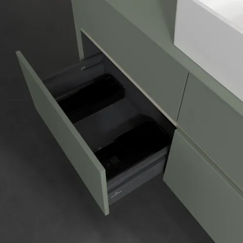 VILLEROY BOCH Toaletní skříňka Collaro, s osvětlením, 4 výsuvy, 1200 x 548 x 500 mm, Soft Green / Soft Green #C130B0AF, obrázek 7