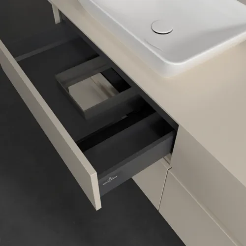 VILLEROY BOCH Toaletní skříňka Collaro, 4 výsuvy, 1400 x 548 x 500 mm, Cashmere Grey / Cashmere Grey #C11700VN, obrázek 7