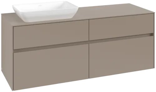 VILLEROY BOCH Toaletní skříňka Collaro, 4 výsuvy, 1400 x 548 x 500 mm, taupe / taupe #C11700VM