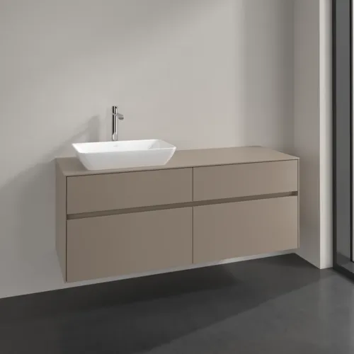 VILLEROY BOCH Toaletní skříňka Collaro, 4 výsuvy, 1400 x 548 x 500 mm, taupe / taupe #C11700VM, obrázek 2