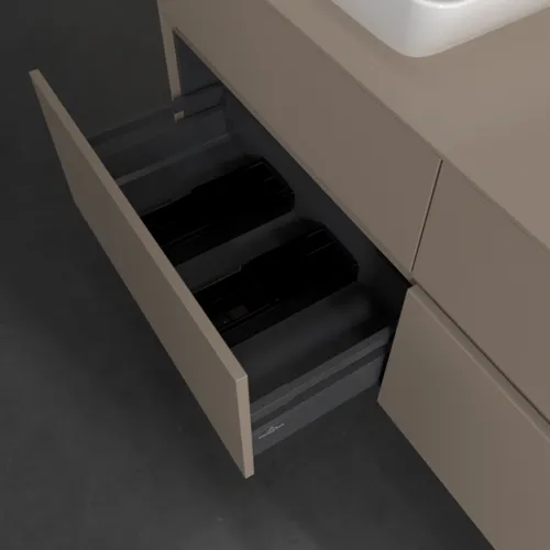 VILLEROY BOCH Toaletní skříňka Collaro, 4 výsuvy, 1400 x 548 x 500 mm, taupe / taupe #C11700VM, obrázek 6