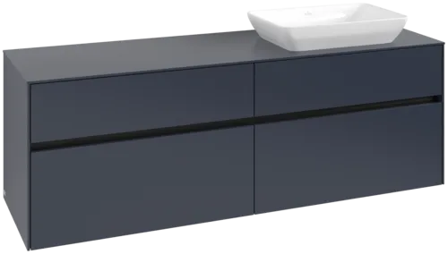 VILLEROY BOCH Toaletní skříňka Collaro, 4 výsuvy, 1600 x 548 x 500 mm, Marine Blue / Marine Blue #C12200VQ