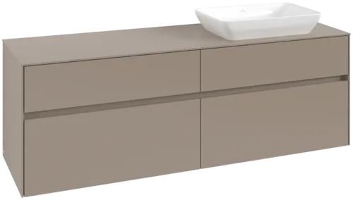 VILLEROY BOCH Toaletní skříňka Collaro, 4 výsuvy, 1600 x 548 x 500 mm, taupe / taupe #C12200VM