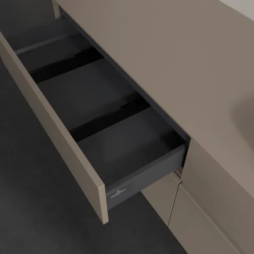 VILLEROY BOCH Toaletní skříňka Collaro, 4 výsuvy, 1600 x 548 x 500 mm, taupe / taupe #C12200VM, obrázek 7