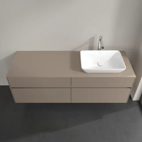 VILLEROY BOCH Toaletní skříňka Collaro, 4 výsuvy, 1600 x 548 x 500 mm, taupe / taupe #C12200VM, obrázek 4