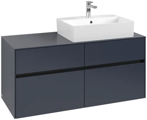 VILLEROY BOCH Collaro toaletní skříňka, 4 zásuvky, 1200 x 548 x 500 mm, Marine Blue / Marine Blue #C13000VQ