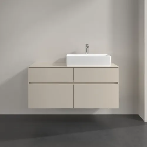 VILLEROY BOCH Toaletní skříňka Collaro, 4 výsuvy, 1200 x 548 x 500 mm, Cashmere Grey / Cashmere Grey #C13000VN, obrázek 3