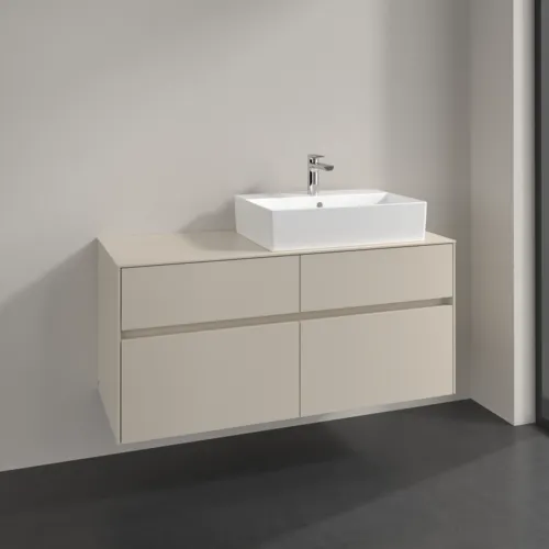 VILLEROY BOCH Toaletní skříňka Collaro, 4 výsuvy, 1200 x 548 x 500 mm, Cashmere Grey / Cashmere Grey #C13000VN, obrázek 2