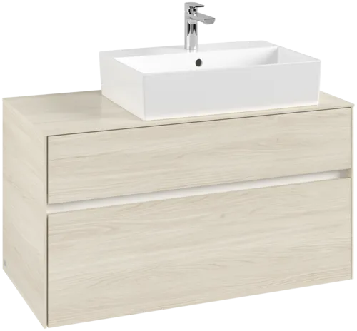 VILLEROY BOCH Toaletní skříňka Collaro, 2 výsuvy, 1000 x 548 x 500 mm, bílý dub / bílý dub #C12700AA