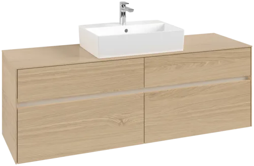 VILLEROY BOCH Toaletní skříňka Collaro, s osvětlením, 4 výsuvy, 1600 x 548 x 500 mm, severský dub / severský dub #C134B0VJ