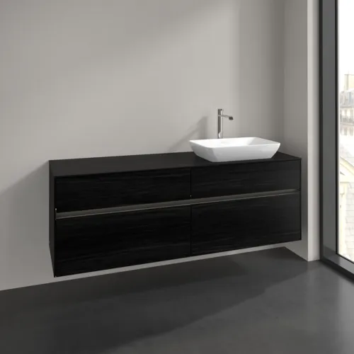 VILLEROY BOCH Toaletní skříňka Collaro, s osvětlením, 4 výsuvy, 1600 x 548 x 500 mm, černý dub / černý dub #C122B0AB, obrázek 2