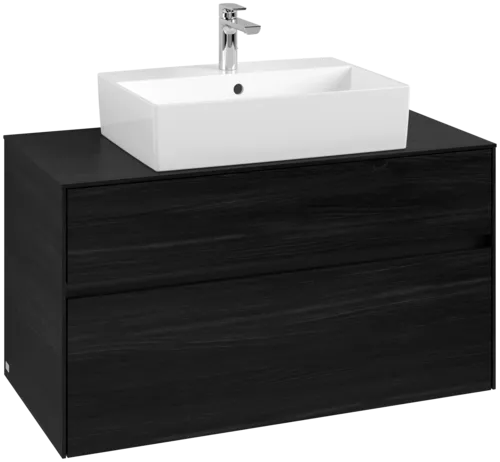 VILLEROY BOCH Toaletní skříňka Collaro, 2 výsuvy, 1000 x 548 x 500 mm, černý dub / černý dub #C12500AB