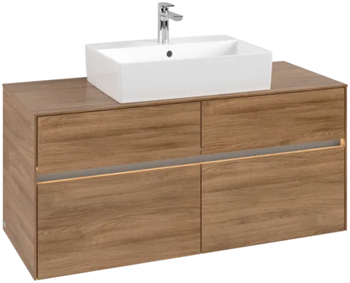VILLEROY BOCH Toaletní skříňka Collaro, s osvětlením, 4 výsuvy, 1200 x 548 x 500 mm, dub Kansas / dub Kansas #C128B0RH