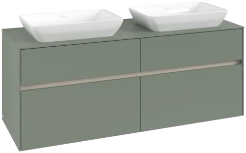 VILLEROY BOCH Toaletní skříňka Collaro, 4 výsuvy, 1400 x 548 x 500 mm, Soft Green / Soft Green #C11900AF