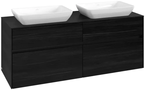 VILLEROY BOCH Toaletní skříňka Collaro, 4 výsuvy, 1400 x 548 x 500 mm, černý dub / černý dub #C11900AB