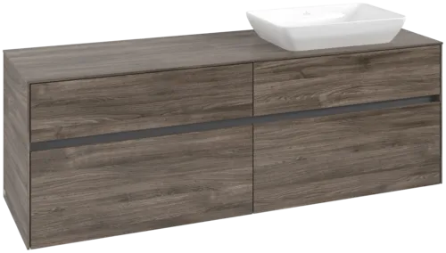 VILLEROY BOCH Toaletní skříňka Collaro, 4 výsuvy, 1600 x 548 x 500 mm, Kamenný dub / Kamenný dub #C12200RK