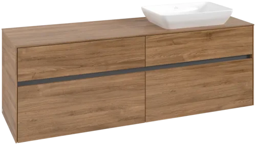 VILLEROY BOCH Toaletní skříňka Collaro, 4 výsuvy, 1600 x 548 x 500 mm, dub Kansas / dub Kansas #C12200RH