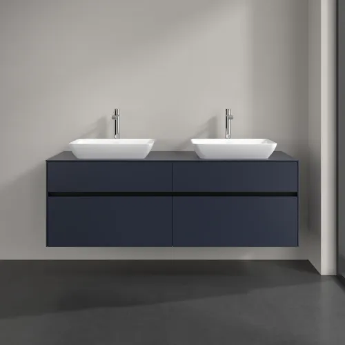 VILLEROY BOCH Toaletní skříňka Collaro, 4 výsuvy, 1600 x 548 x 500 mm, Marine Blue / Marine Blue #C12300VQ, obrázek 3